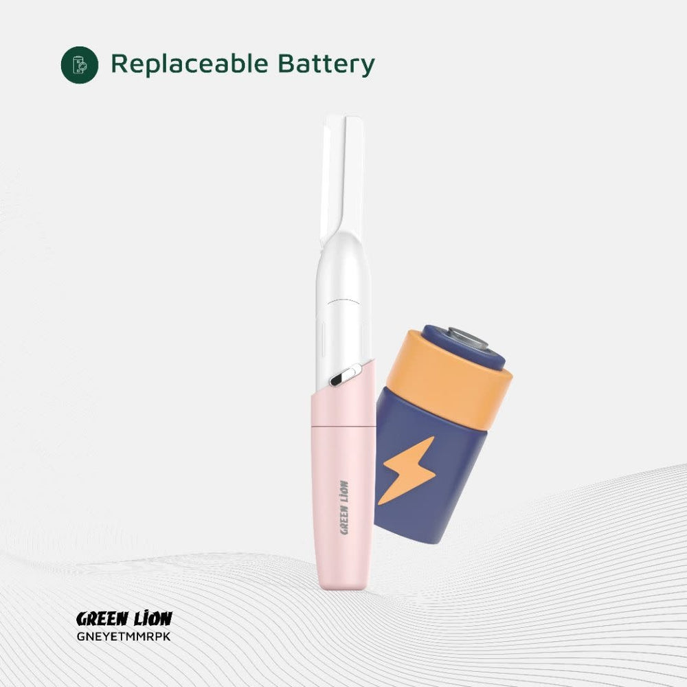 Green Lion Eyebrow Hair Trimmer - Roze-Baardtrimmer-Ilumina Benelux