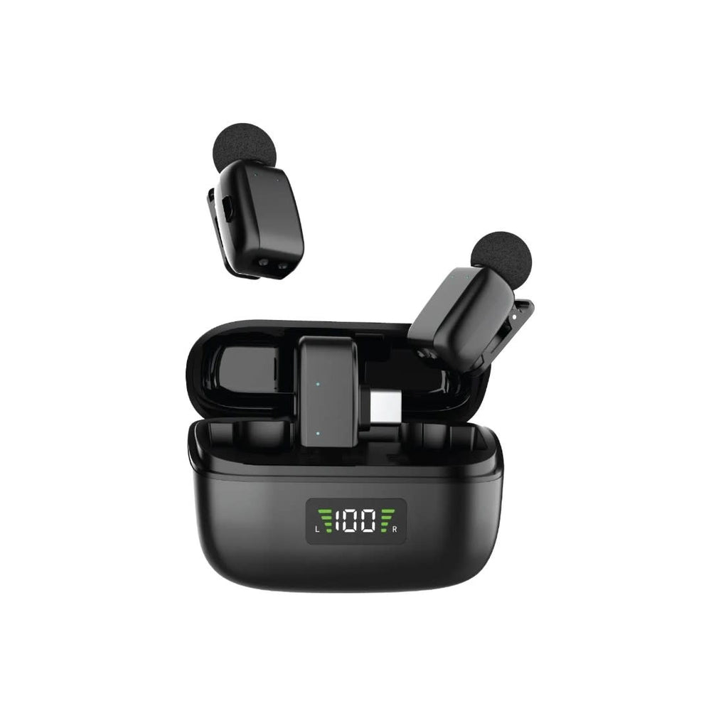 Green Lion Flex Mic Duo 2 in 1 - Type C to Lightning - Zwart-Audiokabel-Ilumina Benelux