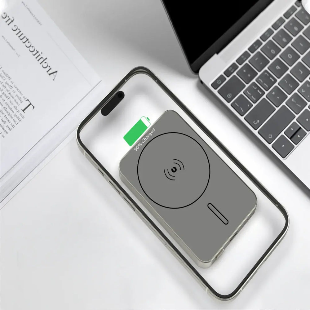 Green Lion GL-MAG 5 PD20W Powerbank 5000mAh - Titanium-Powerbank-Ilumina Benelux