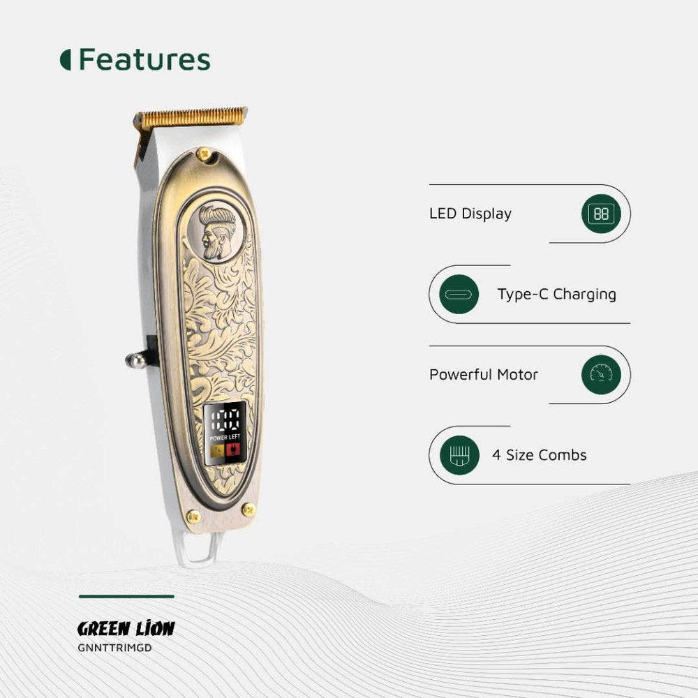 Green Lion Gentleman Hair Trimmer - Goud-Baardtrimmer-Ilumina Benelux