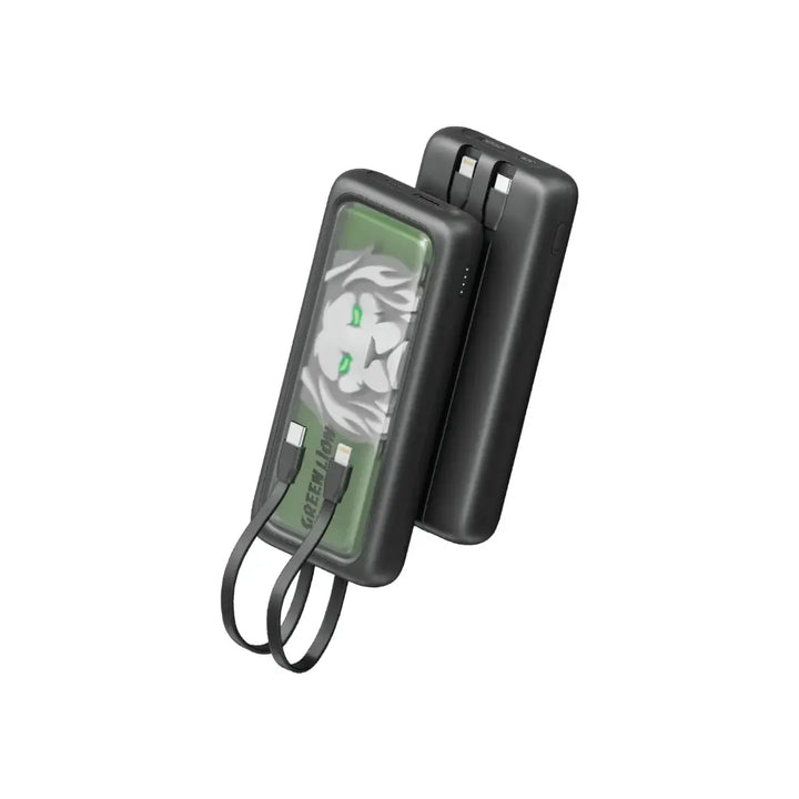 Green Lion Le Lion Integrated Powerbank 10000mAh - Zwart-Powerbank-Ilumina Benelux