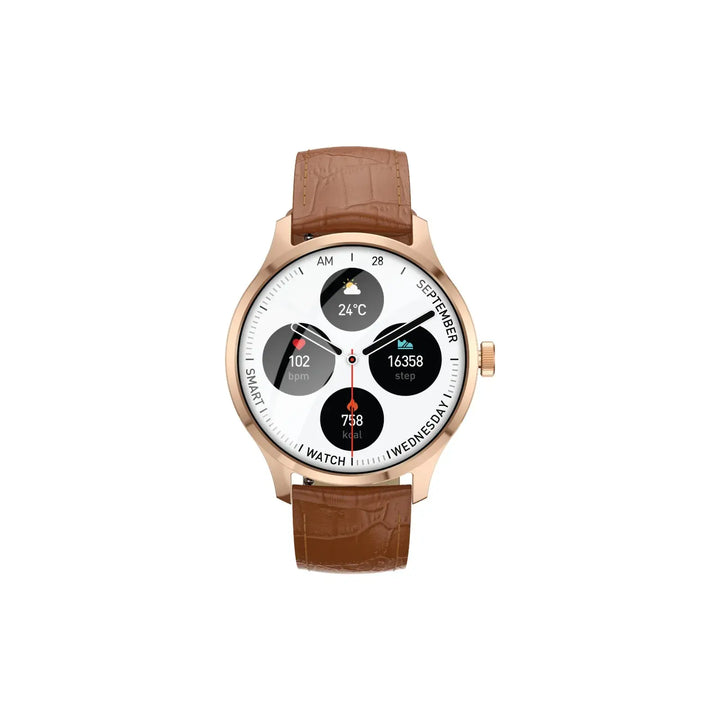 Green Lion Lunar Amoled smart watch - Brown-Smartwatches-Ilumina Benelux