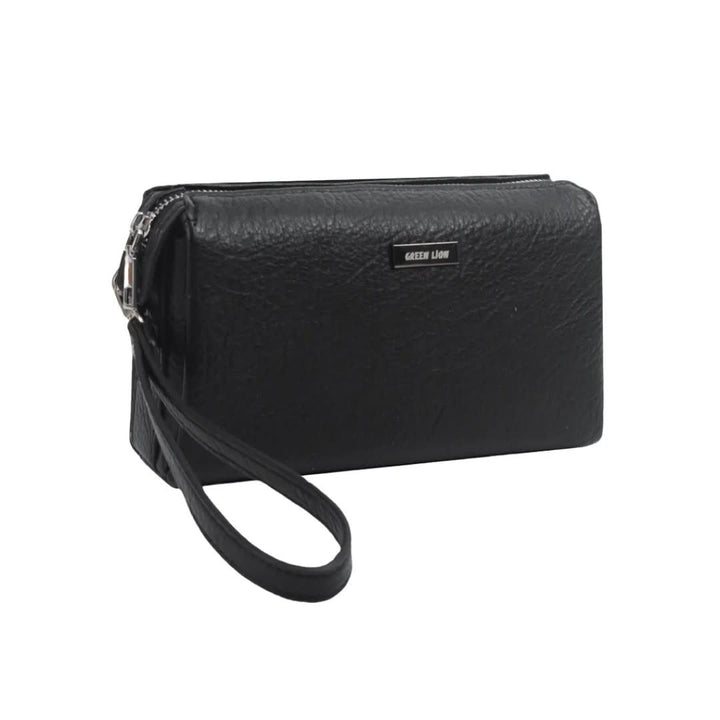 Green Lion Marly Clutch Bag - PU Leather - Zwart-Hoesjes-Ilumina Benelux