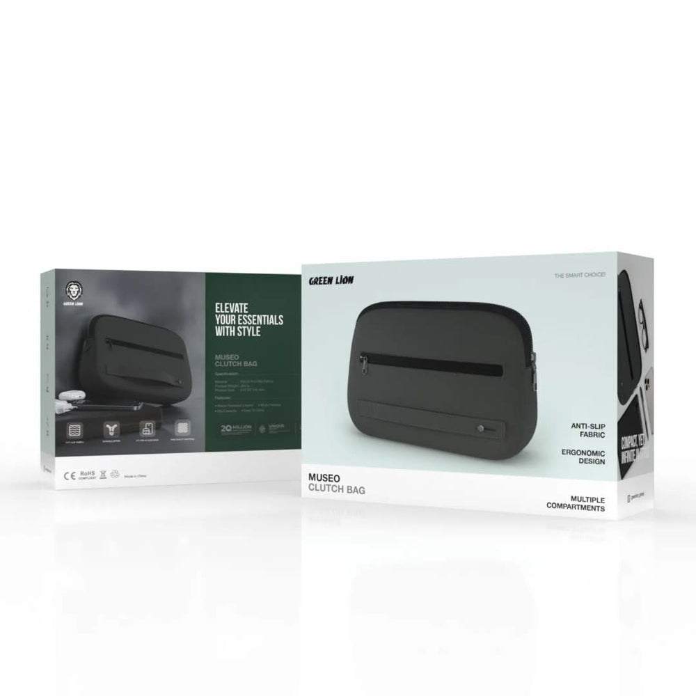 Green Lion Museo Clutch Bag - Anti-slip - Groen-Hoesjes-Ilumina Benelux