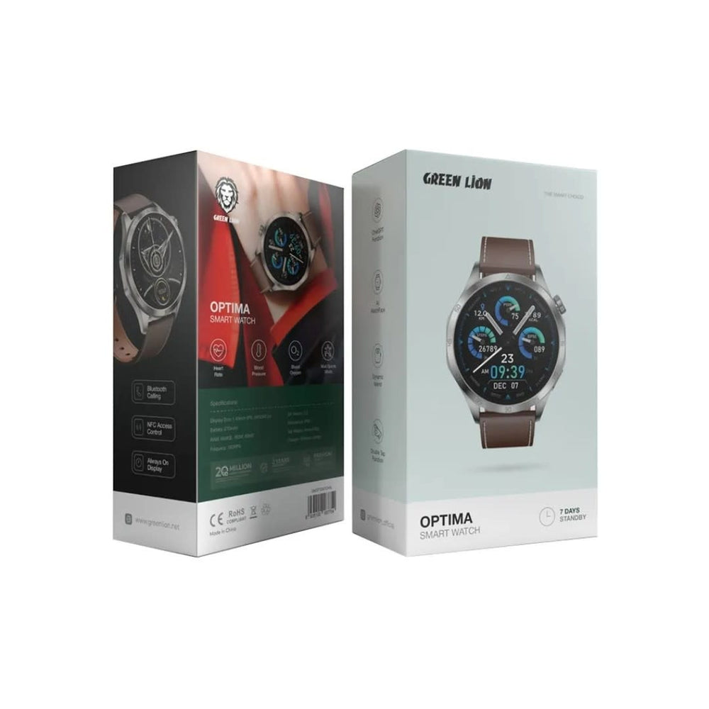 Green Lion Optima Smart Watch - Zilver-Smartwatches-Ilumina Benelux