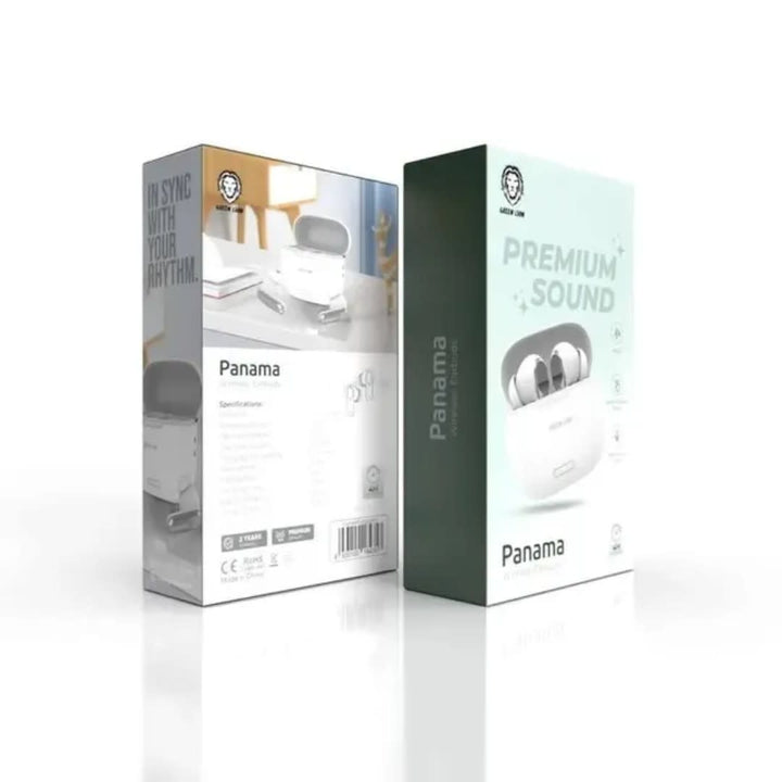 Green Lion Panama Wireless Earbuds - Wit-In-ear koptelefoon-Ilumina Benelux