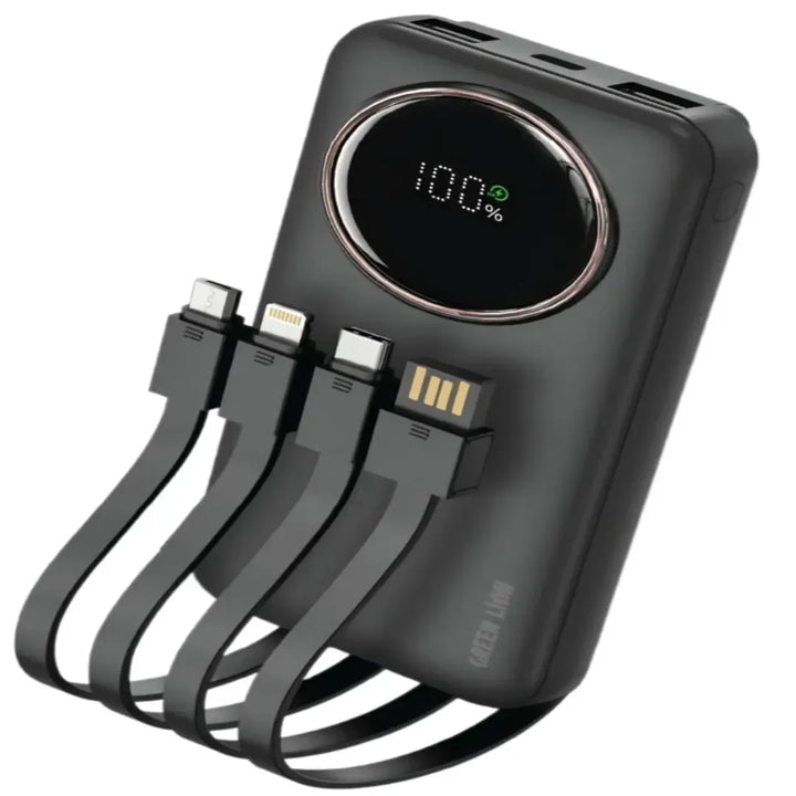 Green Lion Power Pulse PD 22.5W Powerbank 10000mAh - Zwart-Powerbank-Ilumina Benelux