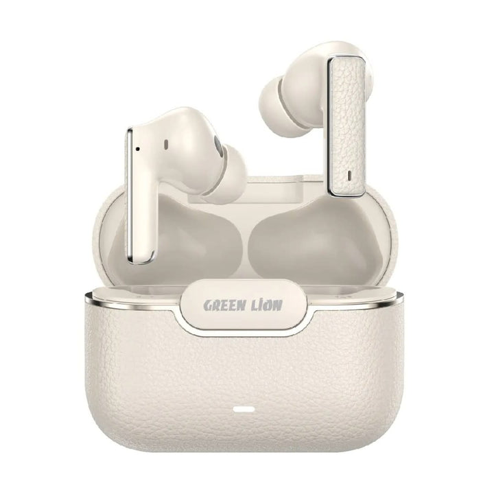Green Lion River Plus True Wireless Earbuds - Beige-In-ear koptelefoon-Ilumina Benelux