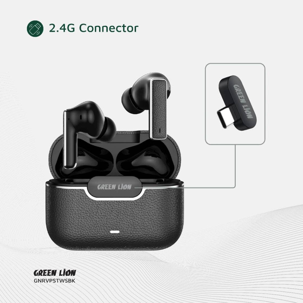 Green Lion River Plus True Wireless Earbuds - Zwart-In-ear koptelefoon-Ilumina Benelux