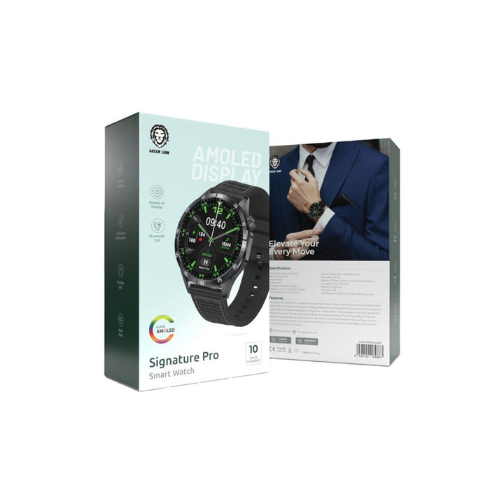 Green Lion Signature Pro Smart Watch - Black-Smartwatches-Ilumina Benelux