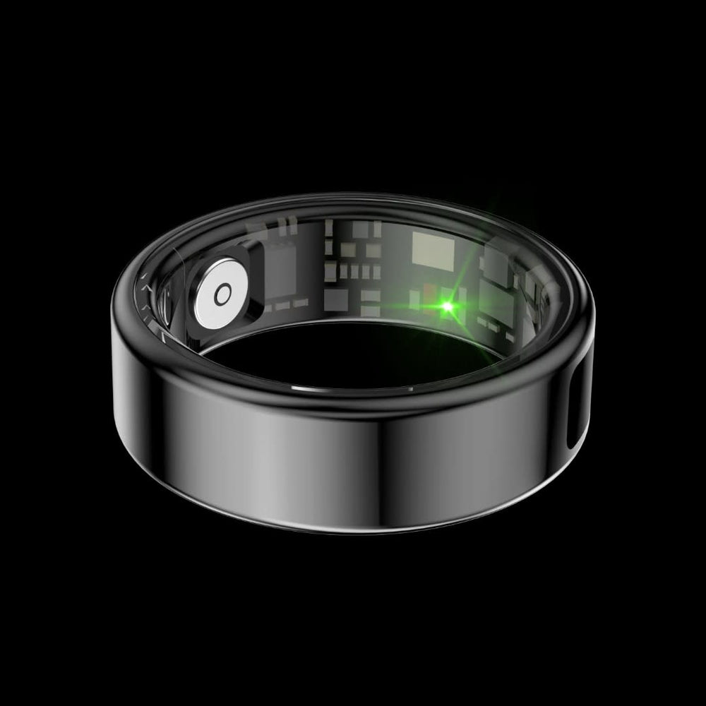 Green Lion Smart Ring Pro With Digital Display - Size 11 - Zwart-Trackers-Ilumina Benelux