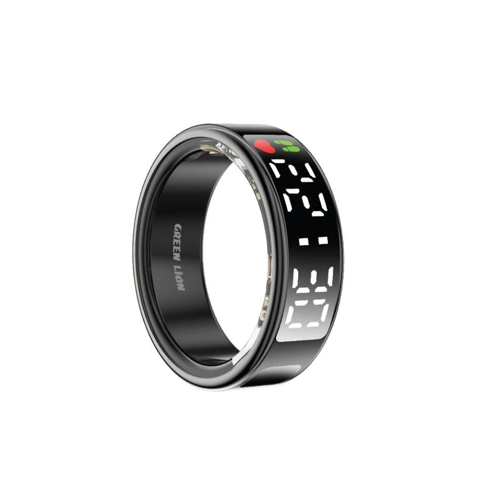 Green Lion Smart Ring Pro With Digital Display - Size 11 - Zwart-Trackers-Ilumina Benelux