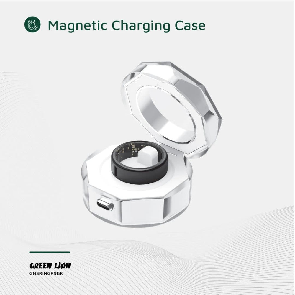 Green Lion Smart Ring Pro With Digital Display - Size 9 - Zwart-Trackers-Ilumina Benelux