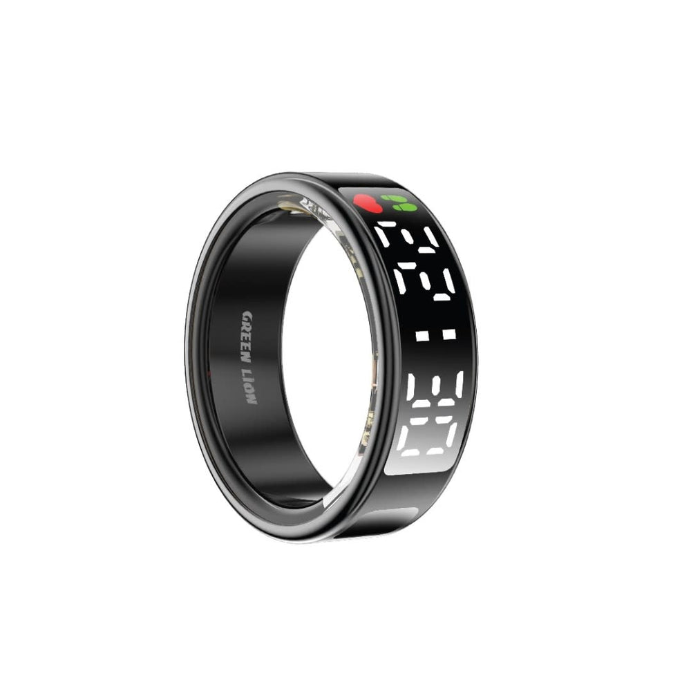 Green Lion Smart Ring Pro With Digital Display - Size 9 - Zwart-Trackers-Ilumina Benelux
