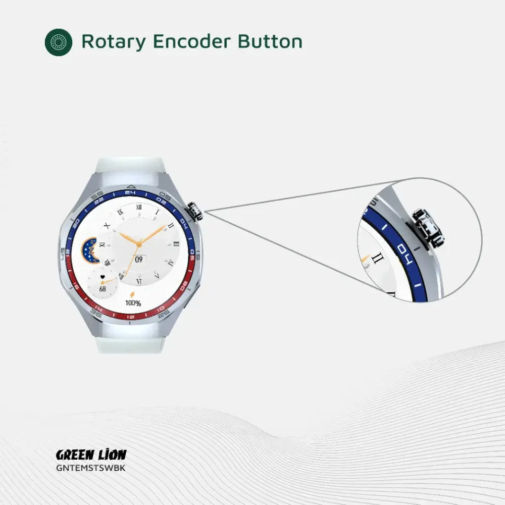 Green Lion Tech Master Amoled Smart Watch - Silver-Smartwatches-Ilumina Benelux