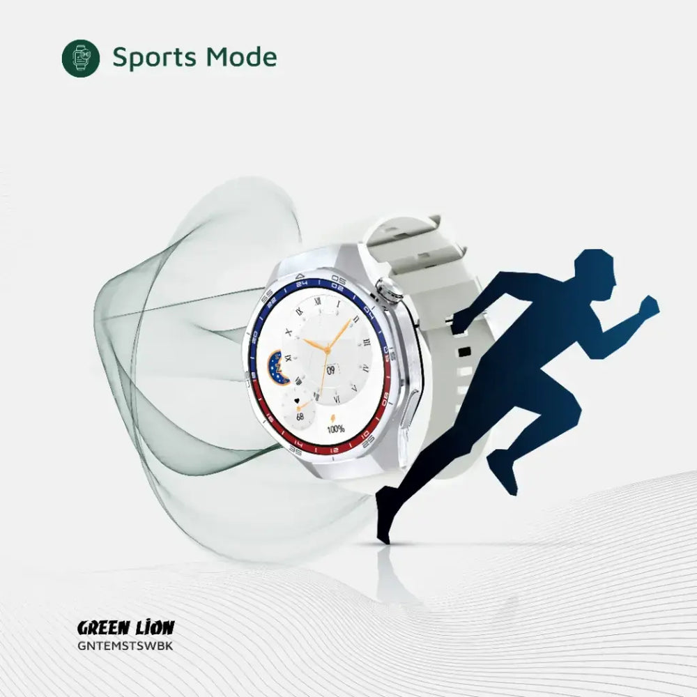 Green Lion Tech Master Amoled Smart Watch - Silver-Smartwatches-Ilumina Benelux