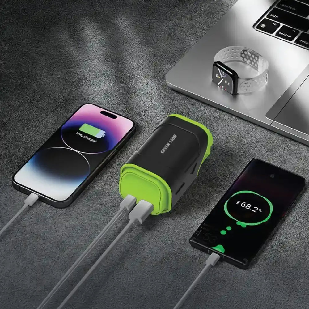 Green Lion TraveX Powerbank 10000mAh - Groen-Powerbank-Ilumina Benelux
