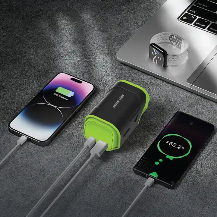 Green Lion TraveX Powerbank 10000mAh - Groen-Powerbank-Ilumina Benelux