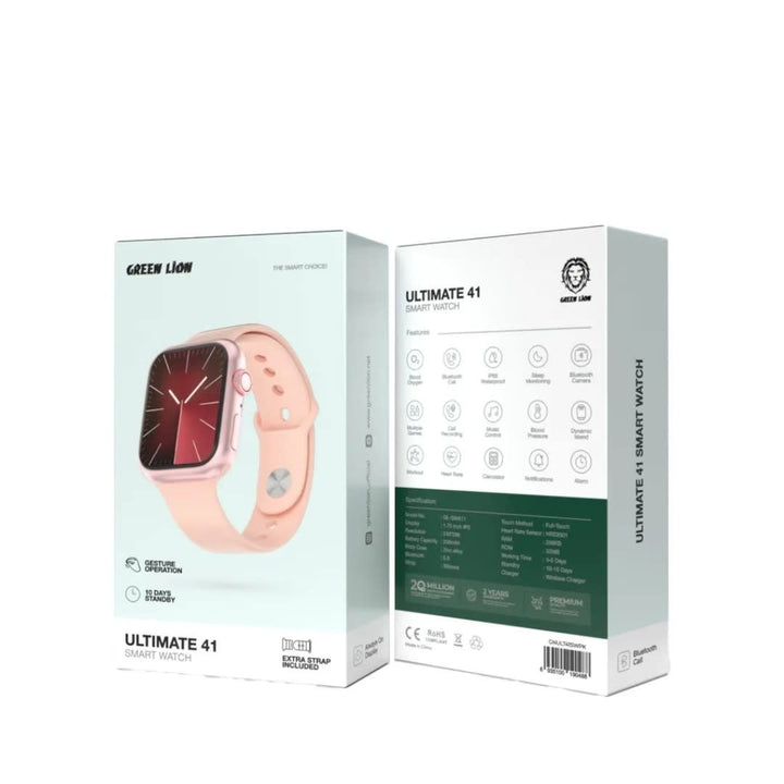 Green Lion Ultimate 41 Smart Watch - Roze-Smartwatches-Ilumina Benelux