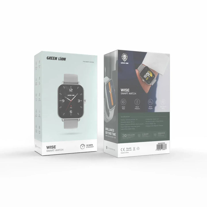 Green Lion Wise Smart Watch - Grey-Smartwatches-Ilumina Benelux
