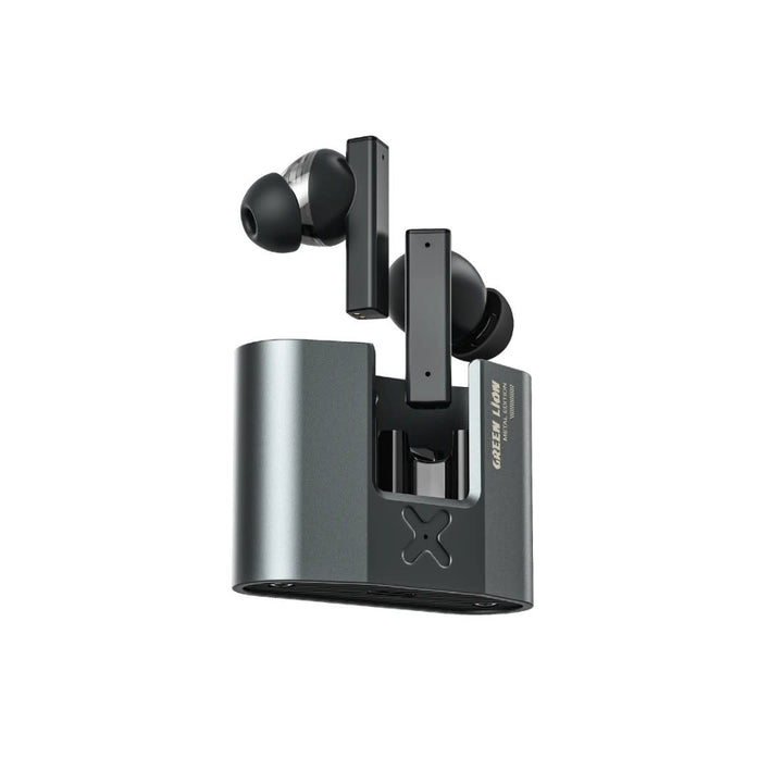 Green Lion ZINC X Metal Earbuds - TWS with ANC - Zwart-In-ear koptelefoon-Ilumina Benelux
