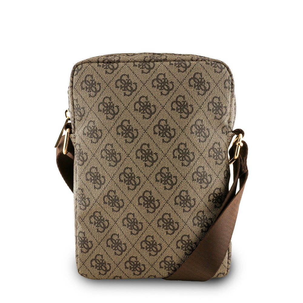 Guess 10 Inch Tablet Bag - Triangle Logo - Bruin-Tablethoesjes-Ilumina Benelux