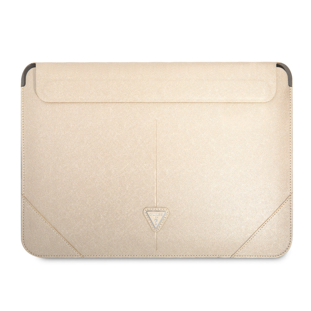 Guess 14 Inch Laptop- en Tablet-Sleeve - PU Saffiano - Beige-Laptopcover-Ilumina Benelux