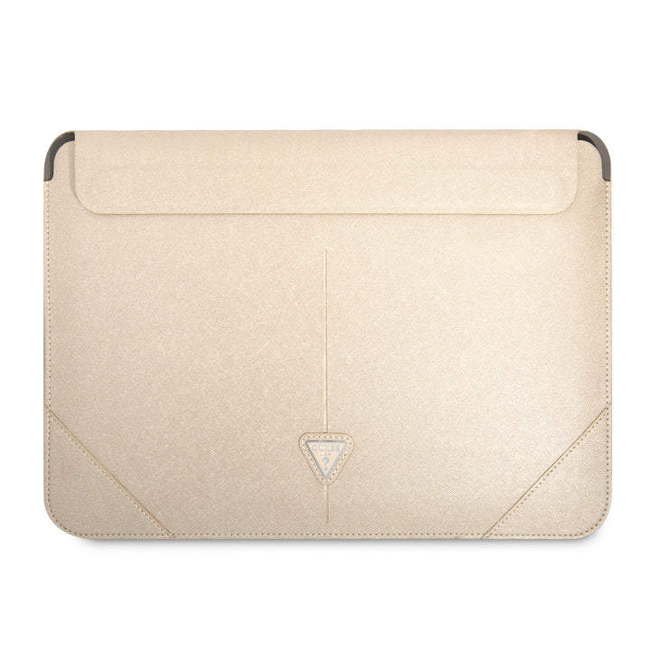 Guess 14 Inch Laptop- en Tablet-Sleeve - PU Saffiano - Beige-Laptopcover-Ilumina Benelux
