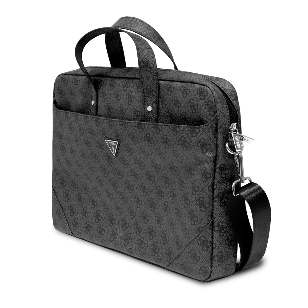 Guess 15 Inch PU Leather Laptop- en Tablettas - 4G PU hot stamp - Grijs-Laptopcover-Ilumina Benelux