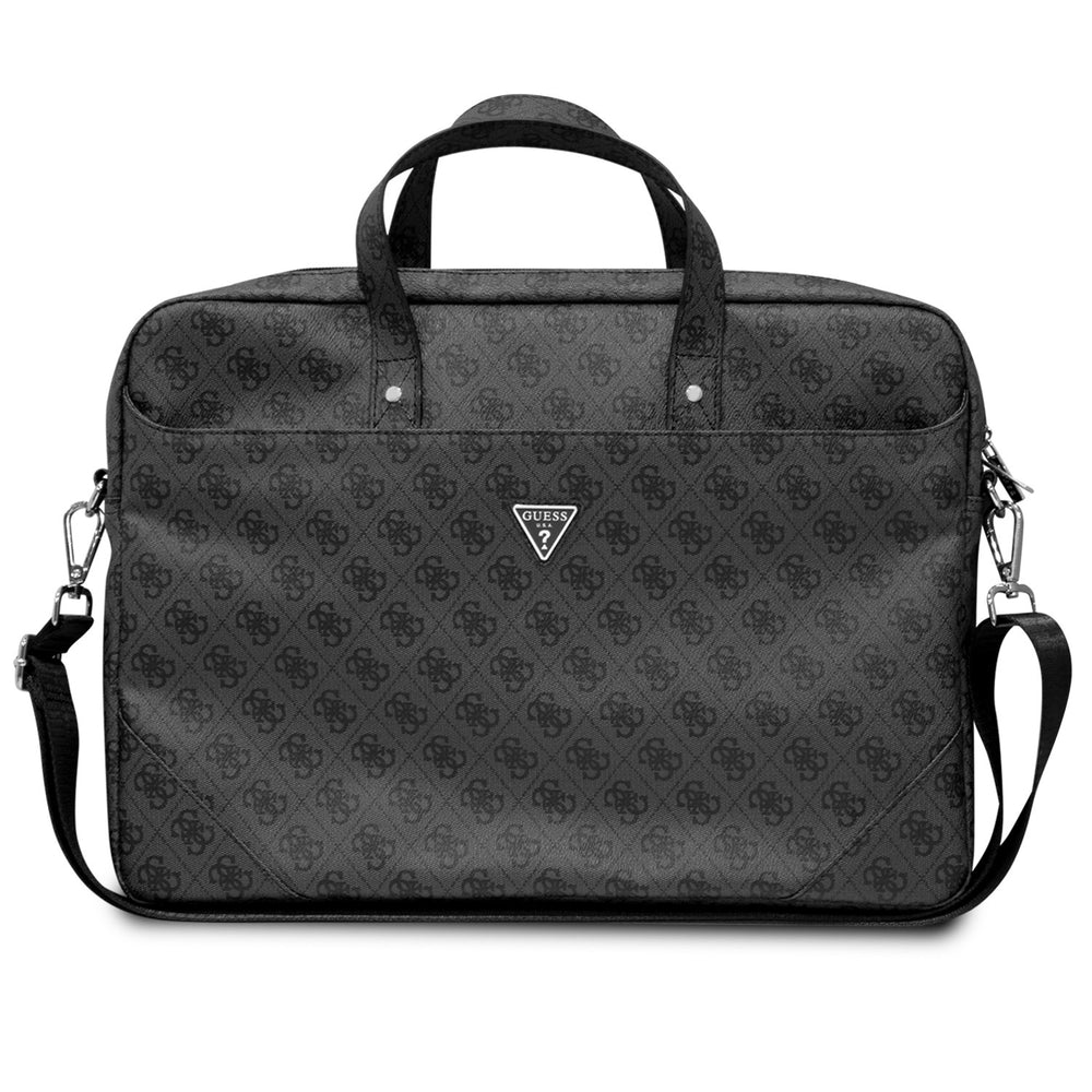 Guess 15 Inch PU Leather Laptop- en Tablettas - 4G PU hot stamp - Grijs-Laptopcover-Ilumina Benelux