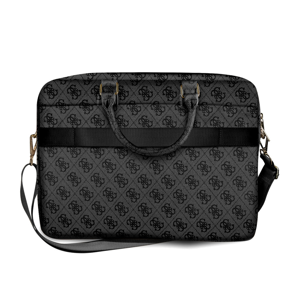 Guess 15 Inch PU Leather Laptop- en Tablettas - Big 4G Logo - Grijs-Laptopcover-Ilumina Benelux