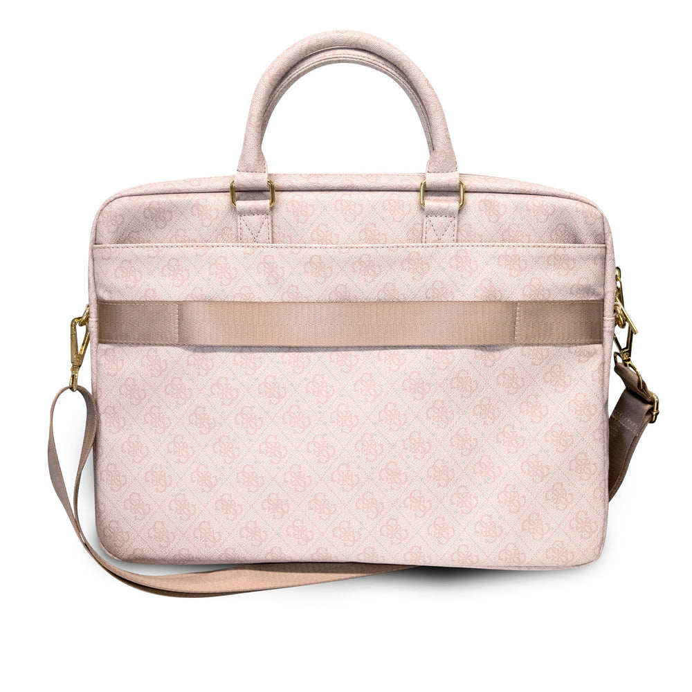 Guess 15 Inch PU Leather Laptop- en Tablettas - Big 4G Logo - Roze-Laptopcover-Ilumina Benelux