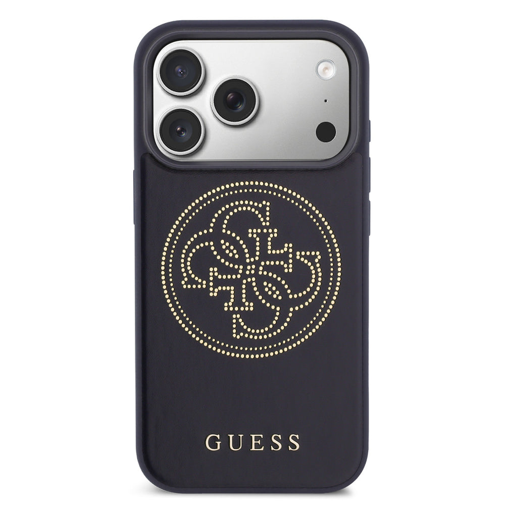 Guess iPhone 17 Pro Max Backcover hoesje - MagSafe - 4G Perforated Logo - Navy-Hoesjes-Ilumina Benelux
