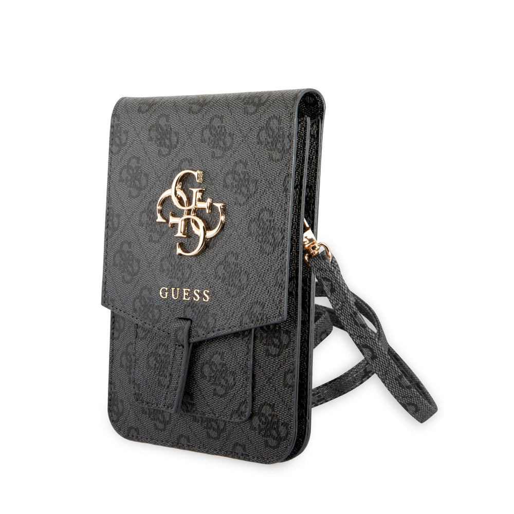 Guess 7 inch PU Leather Telefoontas - Wallet bag - Grijs - Big 4G Logo - GUWBG4GFGR-Tablethoesjes-Ilumina Benelux