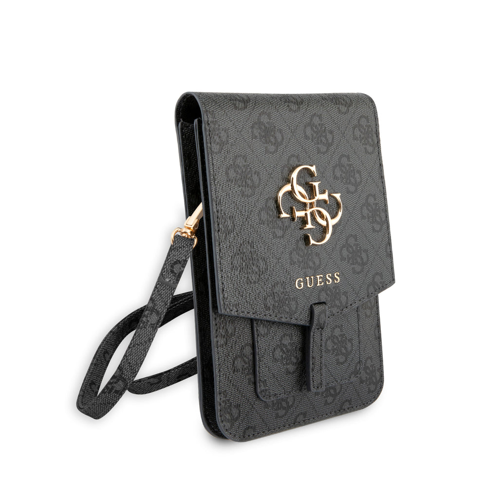 Guess 7 inch PU Leather Telefoontas - Wallet bag - Grijs - Big 4G Logo - GUWBG4GFGR-Tablethoesjes-Ilumina Benelux