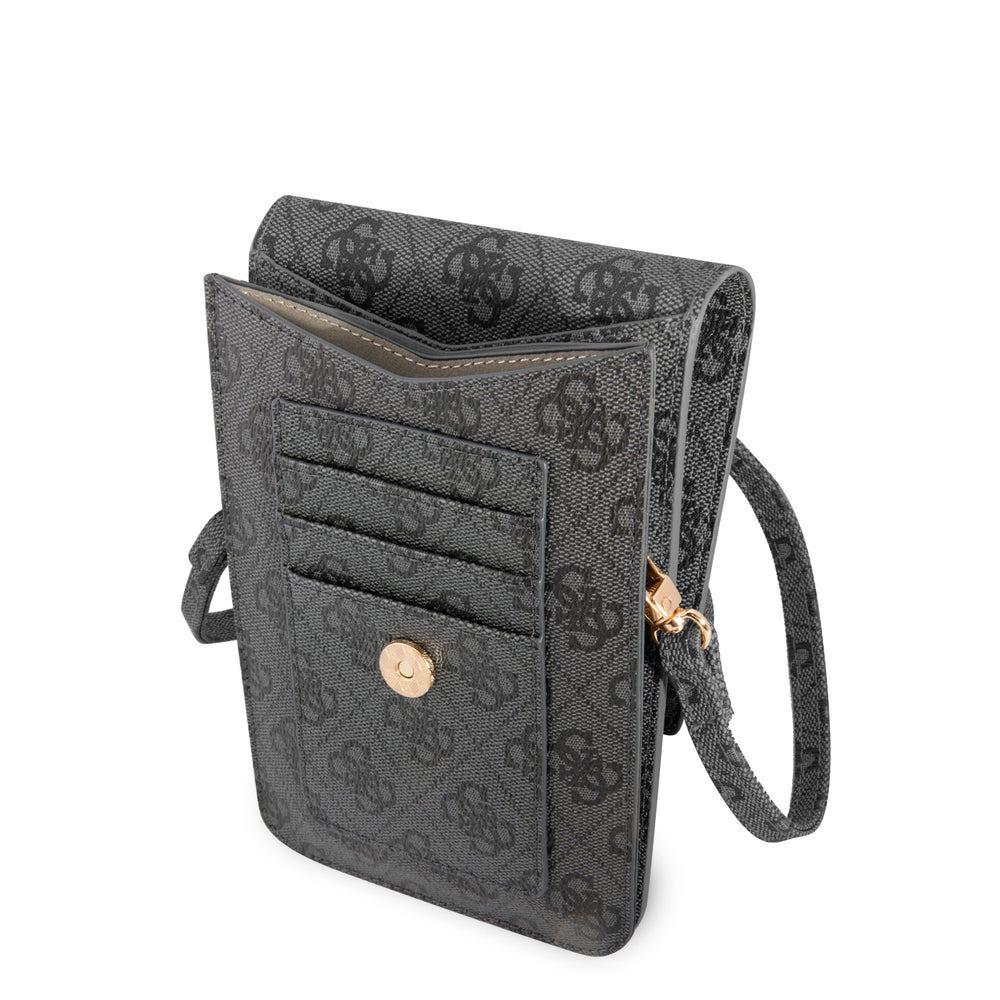 Guess 7 inch PU Leather Telefoontas - Wallet bag - Grijs - Big 4G Logo - GUWBG4GFGR-Tablethoesjes-Ilumina Benelux
