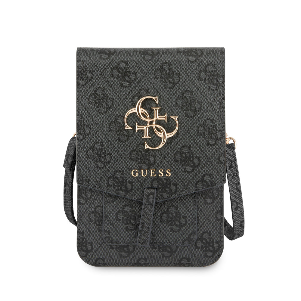 Guess 7 inch PU Leather Telefoontas - Wallet bag - Grijs - Big 4G Logo - GUWBG4GFGR-Tablethoesjes-Ilumina Benelux