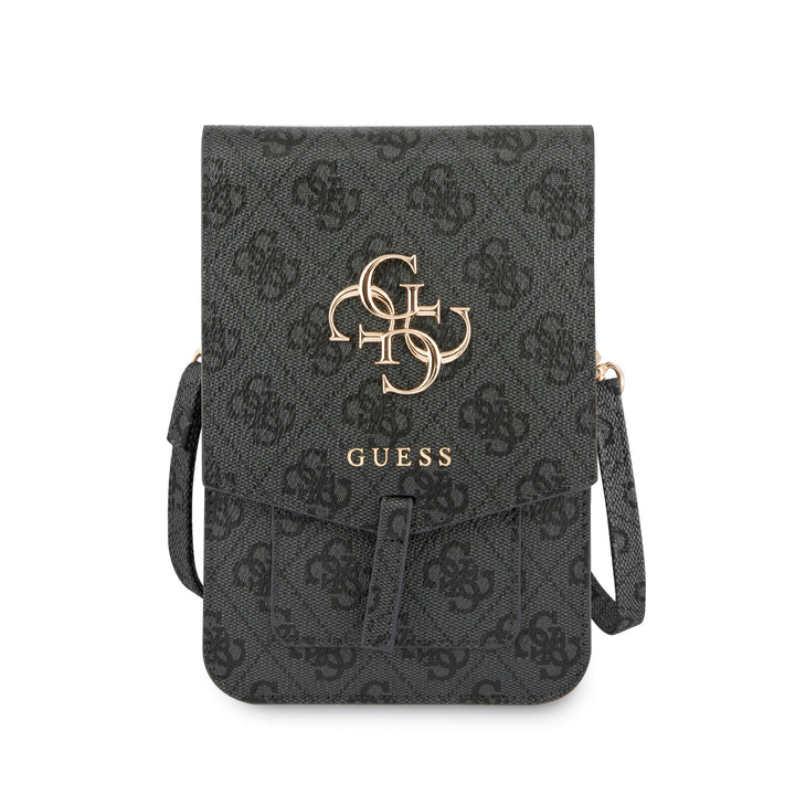 Guess 7 inch PU Leather Telefoontas - Wallet bag - Grijs - Big 4G Logo - GUWBG4GFGR-Tablethoesjes-Ilumina Benelux