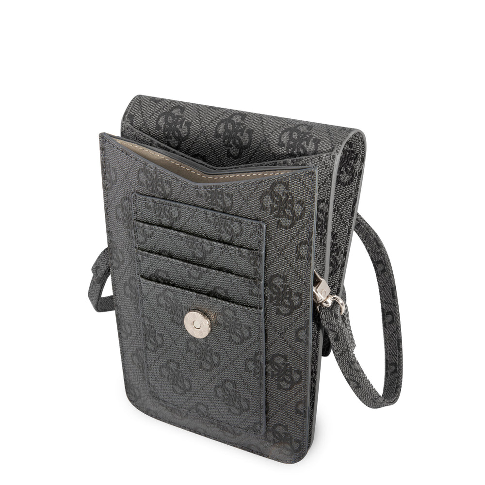 Guess 7 inch PU Leather Wallet bag - Zwart - 4G - Triangle-Tablethoesjes-Ilumina Benelux
