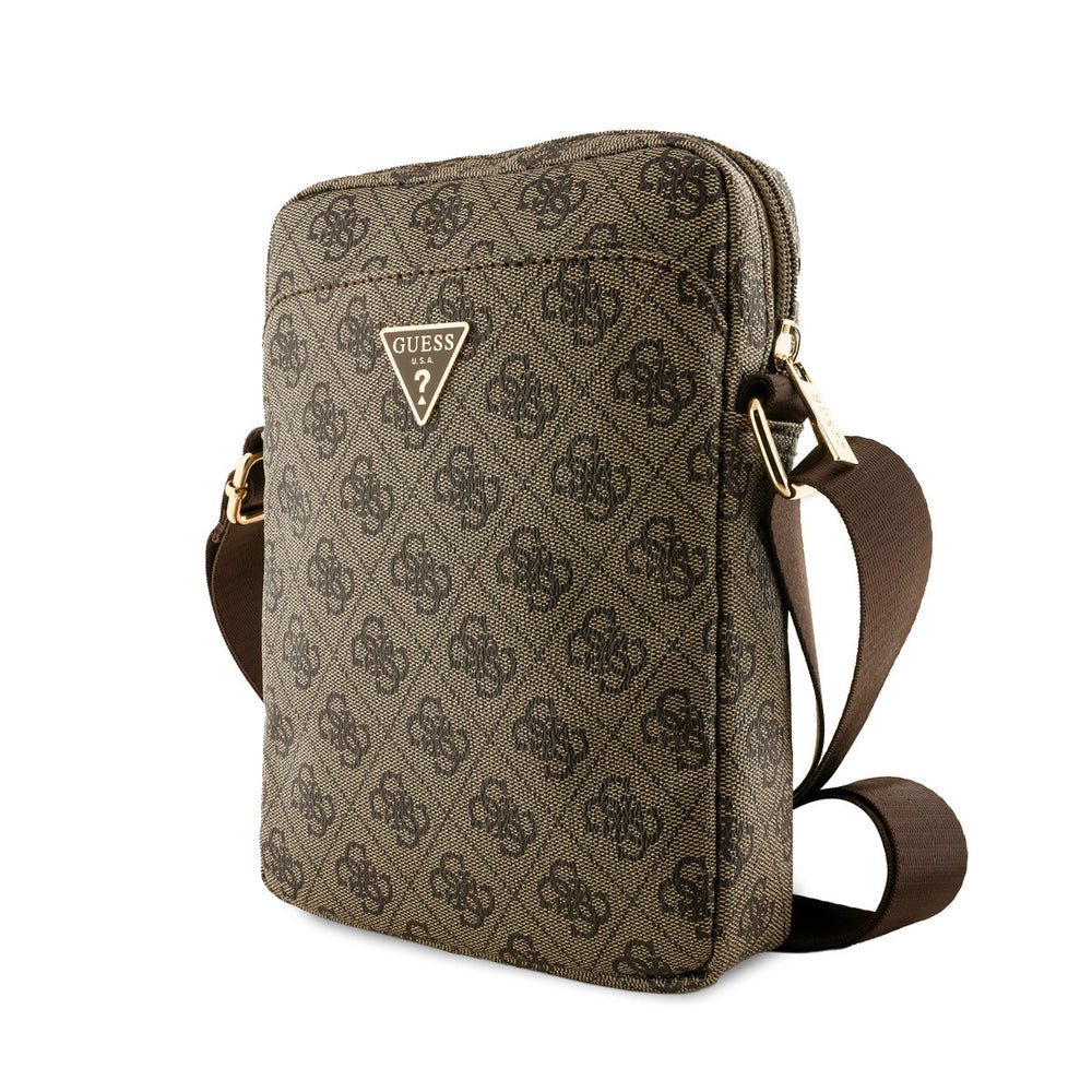 Guess 8 Inch Tablet Bag - Triangle Logo - Bruin-Tablethoesjes-Ilumina Benelux