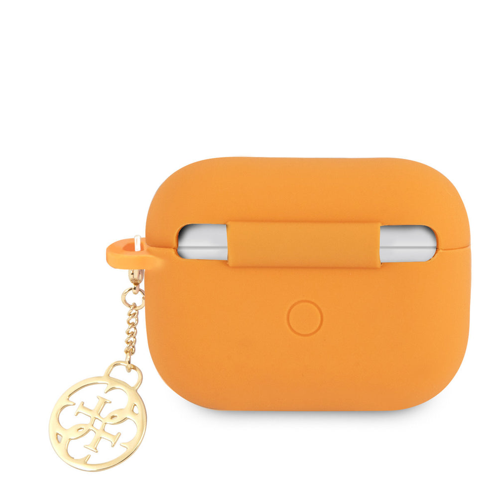 Guess AirPods Pro & Pro 2 Case - Charm Collection - Oranje-Koptelefoon case-Ilumina Benelux