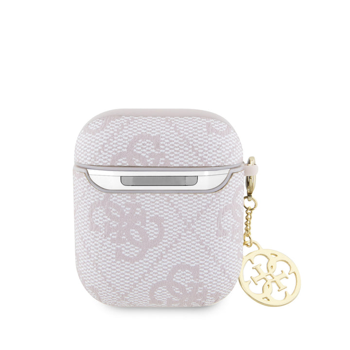 Guess Airpods - Airpods 2 Case - 4G - Heart Charm - Roze-Koptelefoon case-Ilumina Benelux