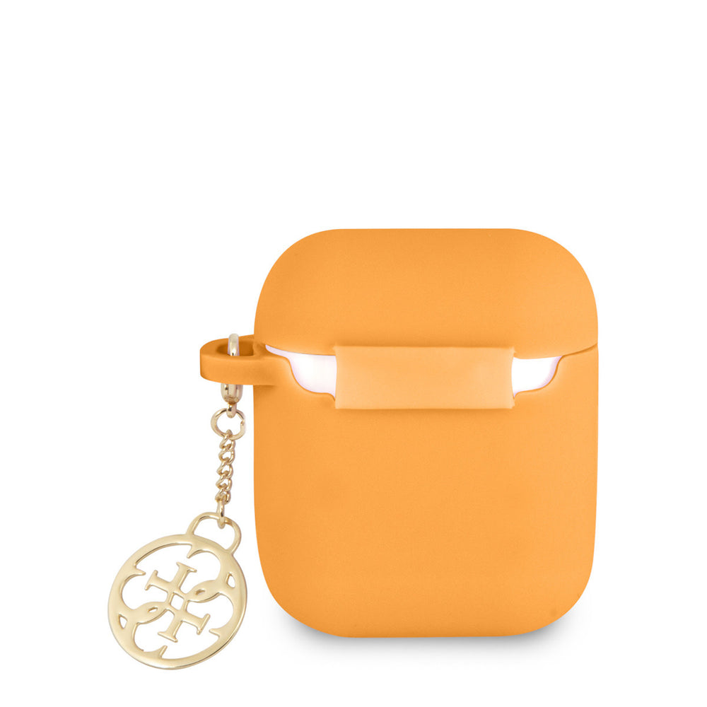 Guess Airpods - Airpods 2 Case - Charm Collection - Oranje-Koptelefoon case-Ilumina Benelux