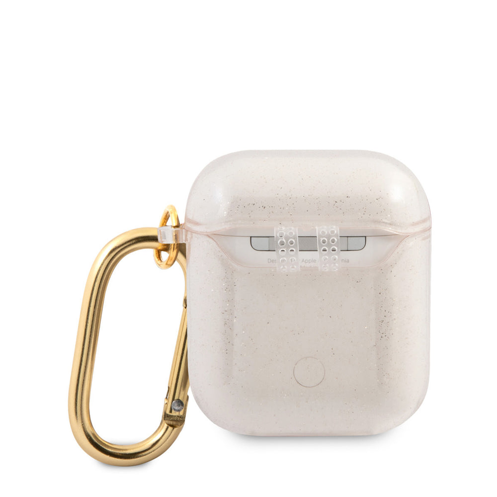 Guess Airpods - Airpods 2 Case - Colored Glitter - Goud-Koptelefoon case-Ilumina Benelux