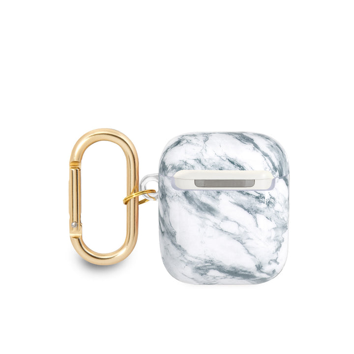Guess Airpods - Airpods 2 Case - Marble - Blauw-Koptelefoon case-Ilumina Benelux