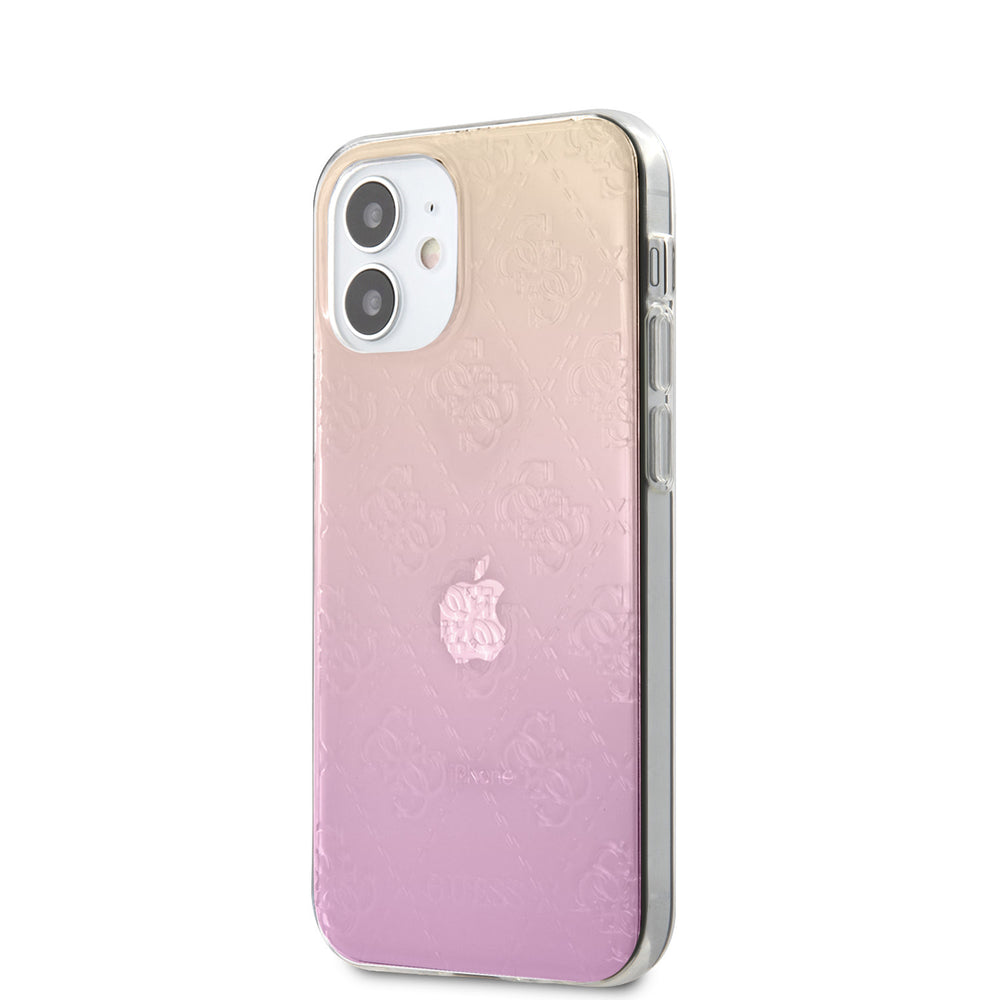 Guess Apple iPhone 12 Mini Backcover hoesje Roze - Gradient-Hoesjes-Ilumina Benelux