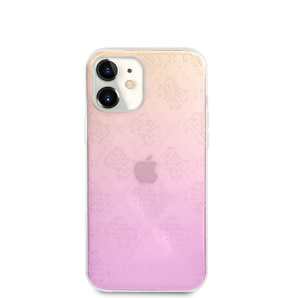 Guess Apple iPhone 12 Mini Backcover hoesje Roze - Gradient-Hoesjes-Ilumina Benelux