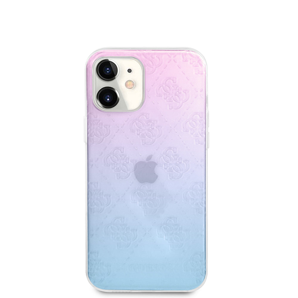 Guess Apple iPhone 12 Mini Blauw Backcover hoesje - Gradient-Hoesjes-Ilumina Benelux
