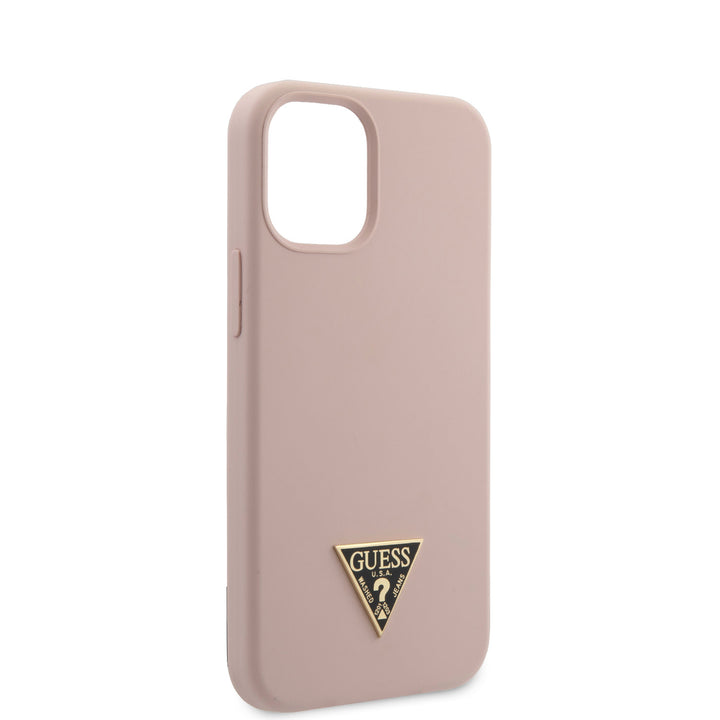 Guess Apple iPhone 12 Mini Roze Backcover hoesje - silicone-Hoesjes-Ilumina Benelux