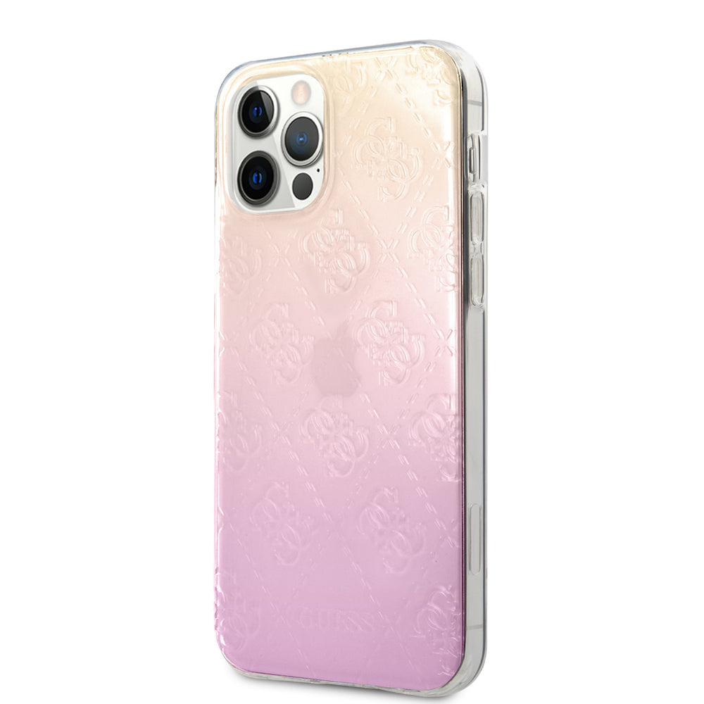 Guess Apple iPhone 12 Pro Max Backcover hoesje Roze - Gradient-Hoesjes-Ilumina Benelux